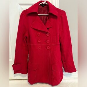 Banana Republic Red Coat, M